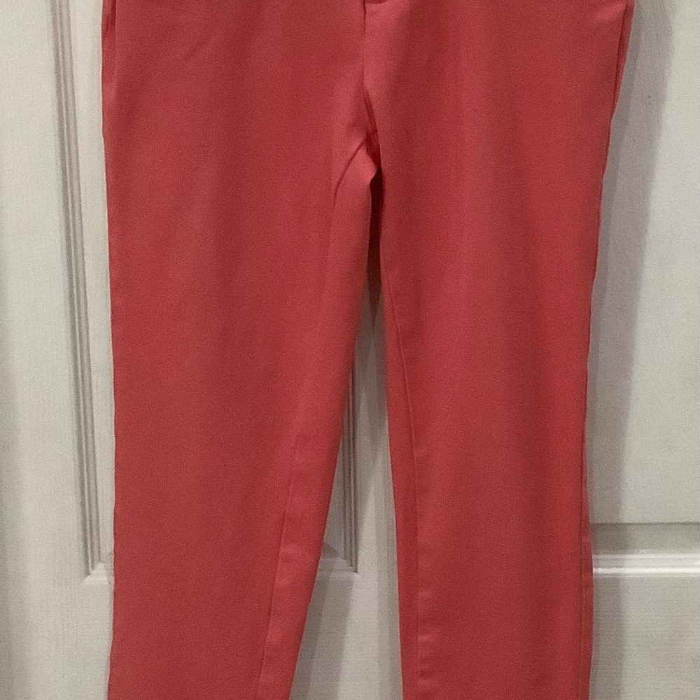 Faded Glory coral flat front pant. Size 4